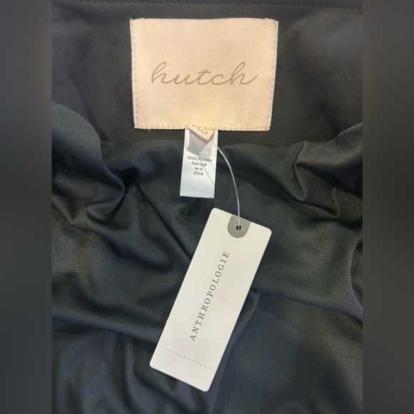 🖤”Hutch” NWT Anthropologie Women’s Stunning Black Suede Waterfall Jacket Size XS - Picture 10 of 13